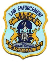 MICHIGAN,MICHIGAN LAW ENFORCEMENT BLUE KNIGHTS 1_wm